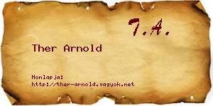 Ther Arnold névjegykártya